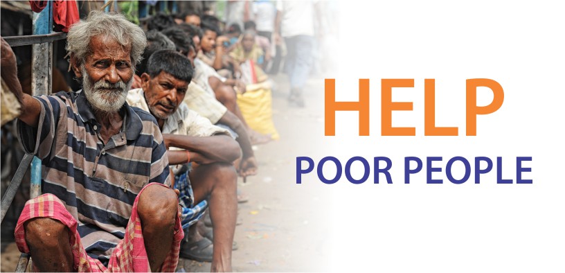people helping the poor